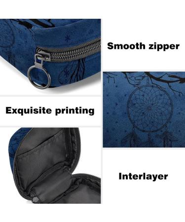 Stylish Menstruation Pad Bag with Zipper - Dream Catcher Design | Women's Tampon & Napkin Carry Bag for Girls - Buy Online on GoSupps.com
