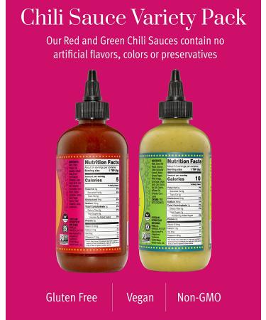 Maya Kaimal Foods Chili Sauce Variety Pack 9.5oz (Pack of 2) - Easy Squeeze Bottle, Vegan, Non-GMO, Gluten Free - Buy Online on GoSupps.com