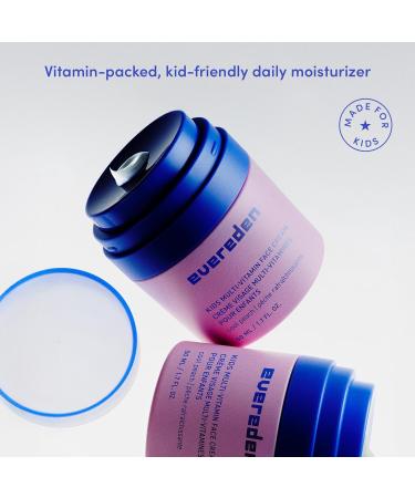 Evereden Kids Happy Face Duo (Cool Peach) - Multi-Vitamin Kids Face Wash and Cream Set - Clean & Vegan Skin Care for Toddlers 3+ - Moisturizing Nourishing & Protective Skin Care Set - Buy Online on GoSupps.com