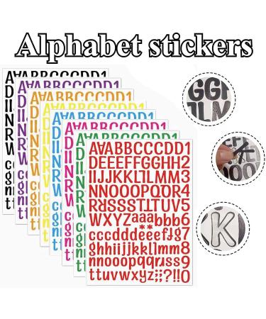 8 Sheets Letter Stickers  1008 Alphabet Stickers 1 inch Vinyl Self-Adhesive Sticker Letters  Black Alphabets ABC Stickers  for DIY Mailbox House Numbers  Scrapbooking Embellishments & Decorations A4 Sticker - Buy Online on GoSupps.com