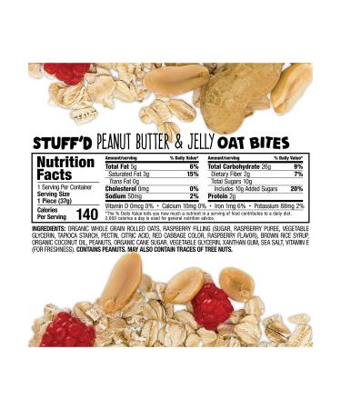 Bobo's Peanut Butter & Jelly Oat Bites - 1.3 oz (5 Count) | Healthy Snack - Buy Online on GoSupps.com