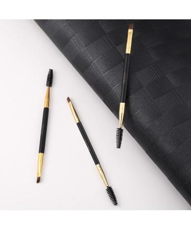 Docolor Eyebrow Brush Set - 3 Piece Multi-Function Makeup Brushes for Eyebrows & Eyelashes | Black - Buy Online on GoSupps.com