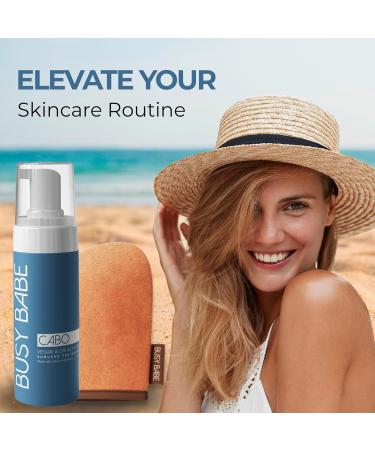 CABO Tanning Mousse Self Tanner - Dark Bronze 200ml | Flawless Sun-Kissed Glow for All Skin Types | Includes Mitt | Sunless Tanning Solution - Buy Online on GoSupps.com