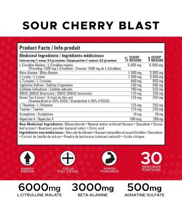 Revolution Nutrition TNT Pre-Workout Powder Pumps & Strength Extreme Intensity Hyper Concentrate Citrulline Malate 2:1 Beta Alanine Agmatine Sulfate Caffeine For Men & Women 255g 30 Servings (Sour Cherry Blast 0.56 Pound) - Buy Online on GoSupps.com