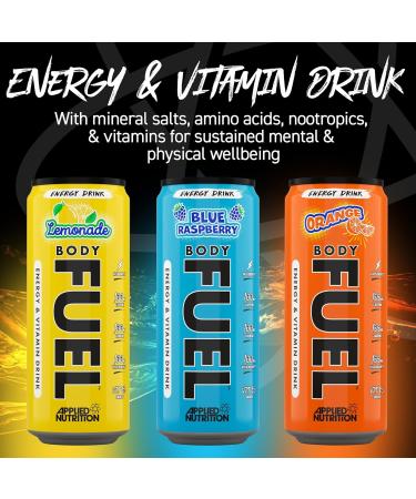 Applied Nutrition Applied Nutrition BodyFuel Energy & Vitamins Drink Lemonade 12X330ml - Buy Online on GoSupps.com