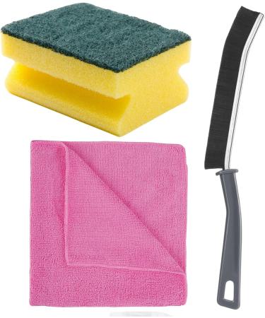 Pink Stuff Multi-Purpose Cleaner Spray 850ml & Miracle Cream Cleaner 500ml Bundled with Crevice Grout Gap Brush Cloth & Sponge For Household Kitchen Bathroom Cleaning - Buy Online on GoSupps.com