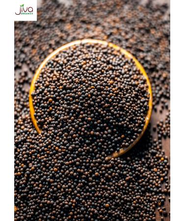 Jiva Organics Organic Black Mustard Seeds 7oz Bag - Natural & Non-GMO - Buy Online on GoSupps.com