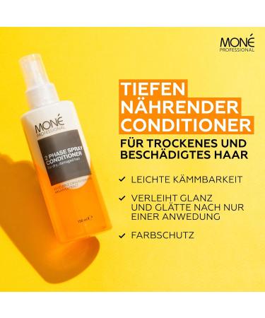 Mon Professional Leave-in Conditioner Spray | Moisturizing Hair Treatment for Dry Broken Hair - Gloss & Protection No Rinse Required - Buy Online on GoSupps.com