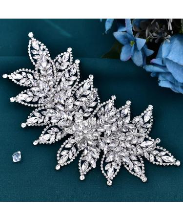 ULAPAN Rhinestone Bridal Headband - Silver Wedding Hair Accessories for Women and Girls - Buy Online on GoSupps.com