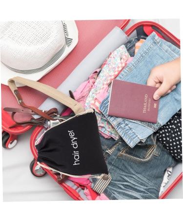 Baluue 5pcs Hair Dryer Storage Bag Cordless Hair Dryer Canvas Travel Bag Hairdryers Blow Dryer Pouch Fabric 33x30cmx5pcs Blackx5pcs - Buy Online on GoSupps.com