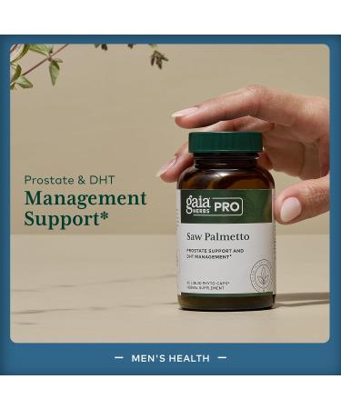GAIA HERBS PRO Saw Palmetto PRO - Healthy Prostate Gland Support Supplement* - Herbal Supplement with Saw Palmetto & Sunflower Seed - Vegan Gluten-Free Soy-Free - 60 Liquid Phyto-Caps (60 Servings) - Buy Online on GoSupps.com