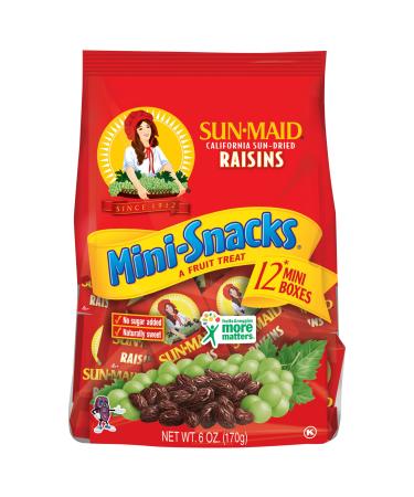 Sun-Maid California Raisins Mini Snacks Bags| 6 oz