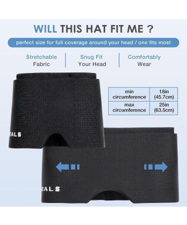 IGOHEALS Migraine Relief Cap - Headache and Tension Relief Hat with Compressed Ice for Puffy Eyes, Sinus & Stress - Black - Buy Online on GoSupps.com