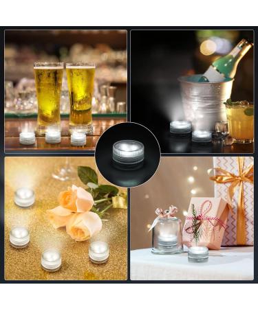 Mini Waterproof LED Lights - White Tea Lights for Decor Aquarium & Parties | 20PCs Battery Operated No Remote Control - Buy Online on GoSupps.com