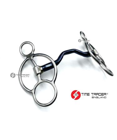 OTTE Cartwheel Ported Blue Sweet Iron Horse Bit Snaffle Port (5.5") - Buy Online on GoSupps.com