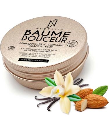 Nude Skin - 100% Natural Face and Eye Makeup Remover Balm | Moisturizing Cleanser for All Skin Types | Sweet Almond Oil Coconut Oil Castor Oil | Deeply Removes Makeup - Buy Online on GoSupps.com