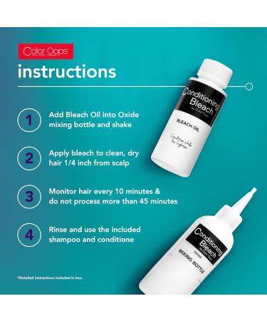 Color Oops Conditioning Bleach Kit with Coconut Oil - Gentle Color Remover for Hair - Buy Online on GoSupps.com