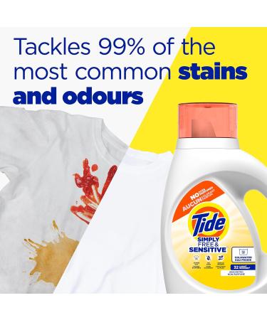 Tide Simply Liquid Laundry Detergent Free & Sensitive 117 oz - 89 Loads | International Shipping Available - Buy Online on GoSupps.com