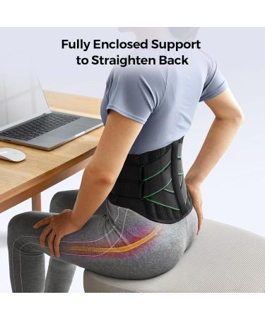 FREETOO Back Brace for Lower Back Pain Breathable Back Support Belt with Soft Pad for Men/Women for Work Lightweight Non-Slip Lumbar Support for Sciatica Herniated Disc Size S(waist:27''-33'') S(waist:70-85cm) - Buy Online on GoSupps.com