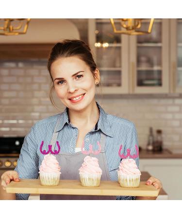 Pack of 30 Breast Cancer Awareness Cake Decorations Glitter Breast Cupcake Toppers Breast Cancer Awareness Cake Decoration for Believe Hope Pink Ribbon Party Cake Decorations - Buy Online on GoSupps.com