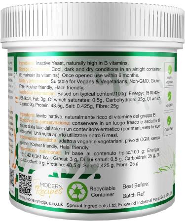 Special Ingredients Nutritional Yeast Flakes 500g - Vegan Friendly, Non-GMO, Gluten Free - Recyclable Container - 500g (Pack of 1) - Buy Online on GoSupps.com