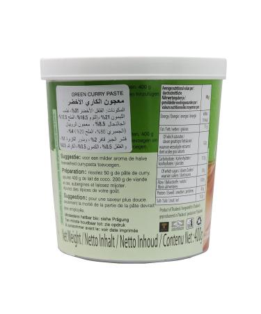 Mae Ploy Green Curry Paste - Garlic 400g (Pack of 3) | Authentic Thai Flavor International Shipping - Buy Online on GoSupps.com