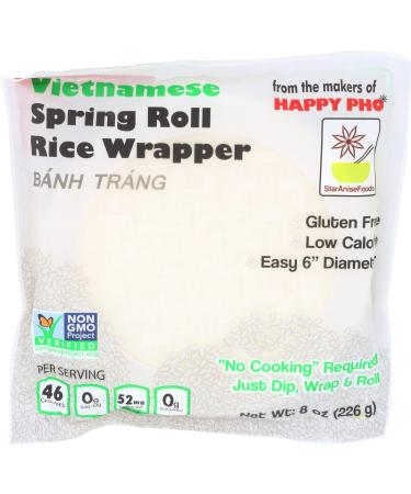 STAR ANISE FOODS Spring Roll Rice Wrapper, 8 OZ
