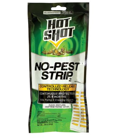 Hot Shot No-Pest Strip 2, Controlled Release Technology Kills Flying and Crawling Insects 2.29 Ounce