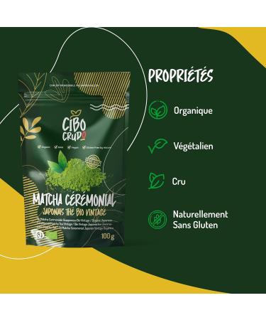 The Matcha Ceremonie Bio du Japon - 100g. Th Vert Matcha en Poudre pour a C r monie du Th . Te Matcha Bio Japonais Id al Boire. Organic Matcha Ceremonial Green Tea Powder. Matcha C r monie 100 g ( Lot de 1 ) - Buy Online on GoSupps.com