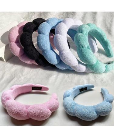 Pink Spa Headband for Women - Terry Towel Hair Band for Face Washing, Makeup Removal, Skincare - Shower Hair Accessory - Buy Online on GoSupps.com