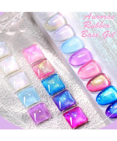 Pearl Glitter Nail Polish - Glitter Gel Nail Polish - Reflective Sparkle Shiny Silver Nail Gel - Pearlescsent Spiral Gel Soak Off UV LED for Home Manicure Nails Art DIY Design white - Buy Online on GoSupps.com