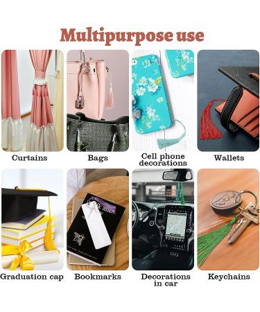 100 Pcs 13cm Silky Handmade Tassels for Jewelry Making & DIY Projects - 20 Colors - Buy Online on GoSupps.com