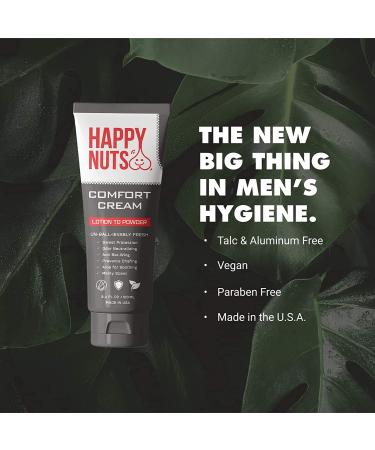 Happy Nuts Men's Comfort Cream Ball Deodorant | Anti-Chafing Sweat Defense & Odor Control - Buy Online on GoSupps.com