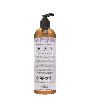Beessential Natural Lavender Body Wash | Sulfate-Free Shower Gel with Essential Oils | 16 oz for Men & Women - International Shipping Available - Buy Online on GoSupps.com