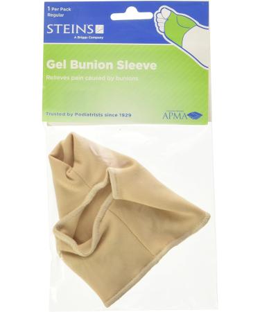Steins Gel Bunion Sleeve - Tan Regular | Effective Bunion Pain Relief - Buy Online on GoSupps.com