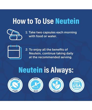 Neutein Natural Brain Booster | Memory Health & Focus Supplement | Extra Strength for Adults & Seniors | Plant-Based & Made in USA | 60 Capsules - Buy Online on GoSupps.com