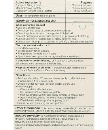 Tiger Balm Pain Relief Patches - 5 Count for Fast International Shipping - Buy Online on GoSupps.com