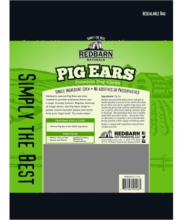 Redbarn - Natural Pig Ears Pet Treats Dog Supplies (1-Pack of 10) - Buy Online on GoSupps.com