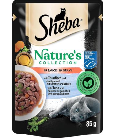 SHEBA Nature's Collection in Sauce - Premium Wet Cat Food with Tuna (MSC) - 28 x 85g Portions - Buy Internationally - Buy Online on GoSupps.com