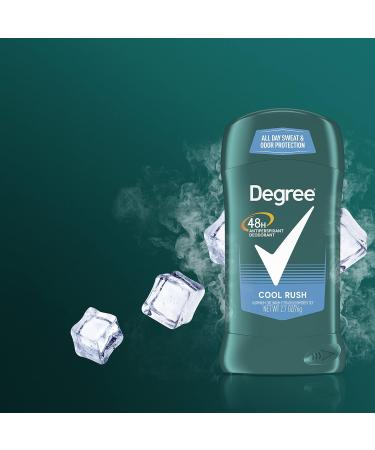 Degree Men Original Antiperspirant Deodorant 48-Hour Odor Protection Cool Rush Mens Deodorant Stick 2.7 oz 2 Count (Pack of 2) Cool Rush 5.4 Ounce (Pack of 2) - Buy Online on GoSupps.com