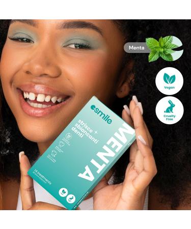 ESMILE 28 Bande Blanchiment Dentaire la Menthe 14 Teeth Whitening Strips Traitements | Gel Blanchiment Dentaire Sans Peroxyde | Patch Blanchiment Dentaire Dents Blanches en 7 Jours - Buy Online on GoSupps.com