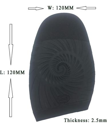 KANEIJI Rubber Half Sole & Heel Repair Kit for Leather Shoes - 1 Pair (Black) - Buy Online on GoSupps.com