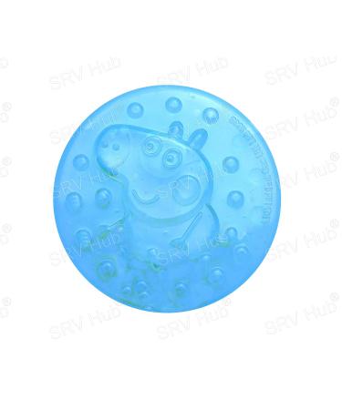Hovuk 2 x Water-Filled 3D Bite Rings | George Pig Character | Safe Silicone Chewable Toys for Newborns | Ideal for Babies 3 Months & Up - Blue & Green - Buy Online on GoSupps.com