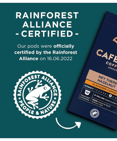 CafePod Hazelnut Flavoured Coffee Pods - 60 Nespresso Compatible Capsules - Buy Online on GoSupps.com