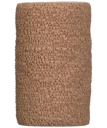 3M Health Care 1584 Coban Self-Adherent Wrap Elastic 5 yd. L x 4 W Tan (Pack of 18)