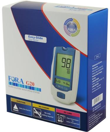 FORA G20 Blood Glucose Meter | Diabetes & Health Monitoring - Buy Online on GoSupps.com