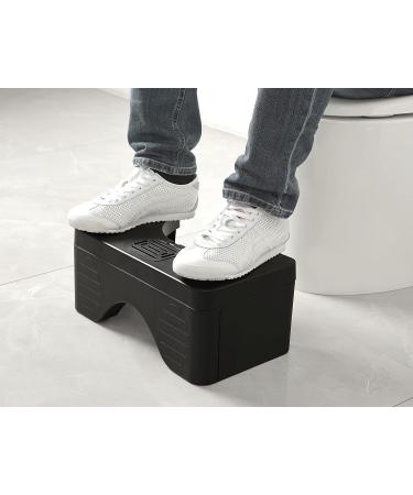 EASICOZI Portable Bathroom Squat Stool - Adjustable Height Squatting Toilet Stool - Foldable Step Stool for Adults and Teens (Black) - Buy Online on GoSupps.com