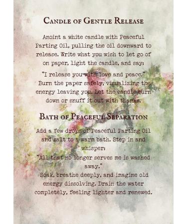 Peaceful Parting Oil by Petal & Salt Gentle Herbal Blend for Letting Go Closure Emotional Release Healing Goodbyes Calm Transitions & Inner Peace - Buy Online on GoSupps.com