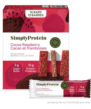 Simply Protein Best Sellers Variety Pack + Simply Protein Cocoa Raspberry Protein Bars | Gluten Free Vegan High Protein Snacks - Buy Online on GoSupps.com