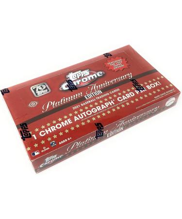 2021 Topps Chrome Platinum Baseball Anniversary Hobby Box - 24 Packs, 1 Auto - Buy Online on GoSupps.com